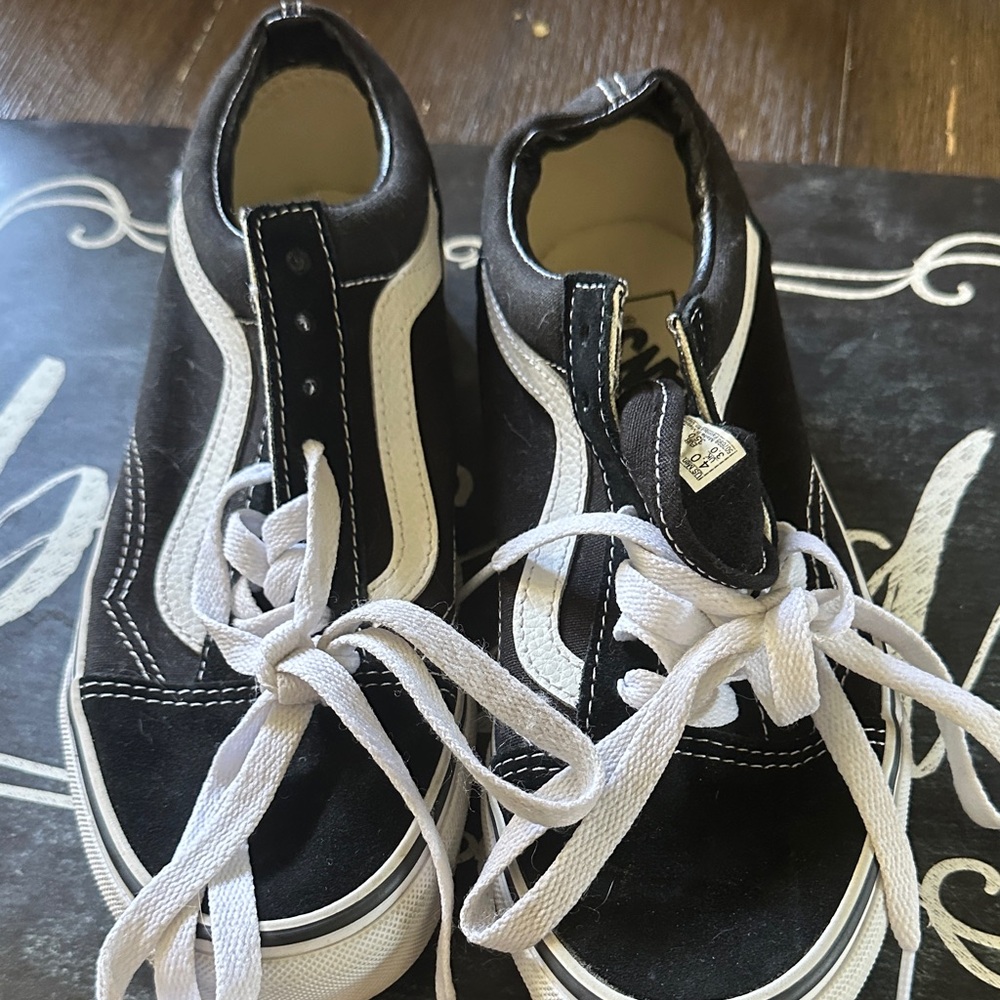 Vans Classic Black and White Sneakers